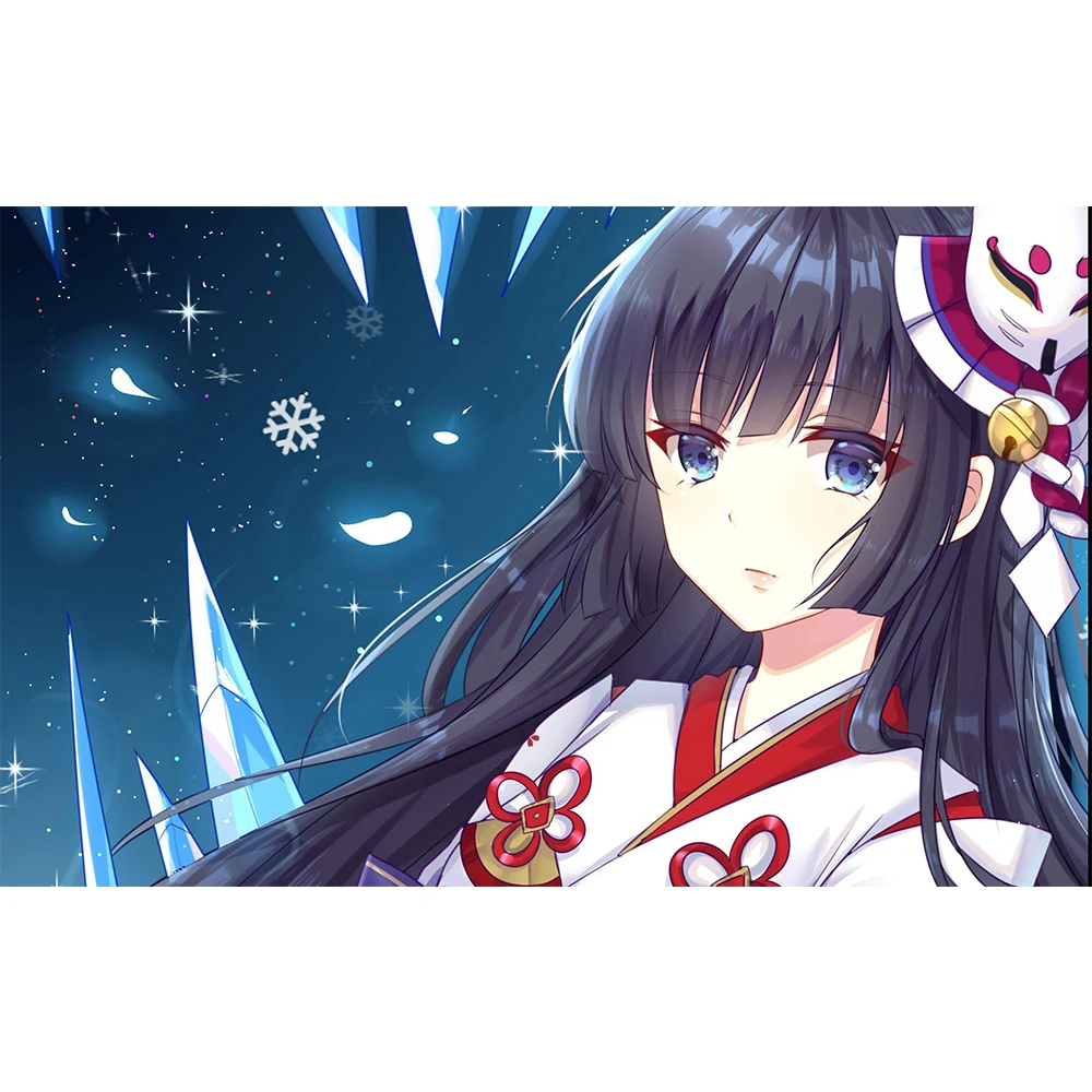 LiangMo Hell aspect 120 см Длинные Аниме девушка Enma Ai прямые черные синтетические волосы Аниме парик Термостойкое волокно