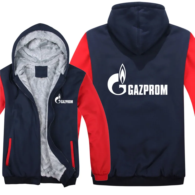 Winter Russia Gazprom Hoodies Men Fashion Coat Pullover Fleece Camouflage Sleeve Jacket Sweatshirts Hoody 4
