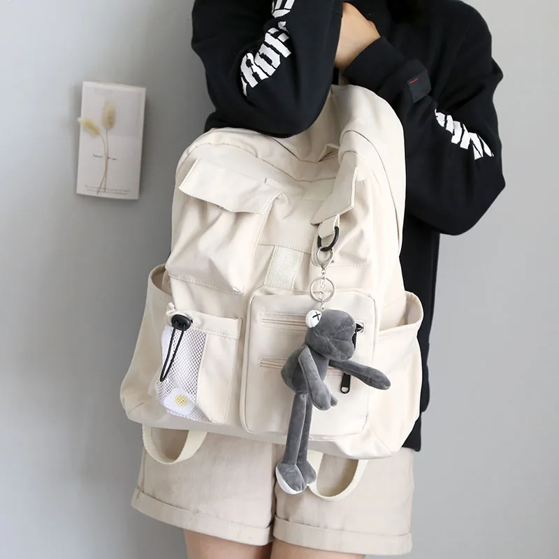 

Woman Backpack Waterproof Nylon Mochila For Teenage Girls High Capacity Laptop Rucksack Fashion School Bag travel Bagpack Men