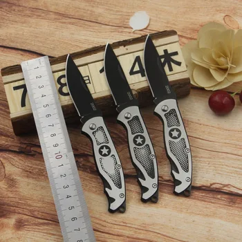 

AIBODUO Stainless Steel Foldable Pocket Knife Mini Portable Folding Knife Fruit Cutter Practical Camping Outdoor Survival Tool