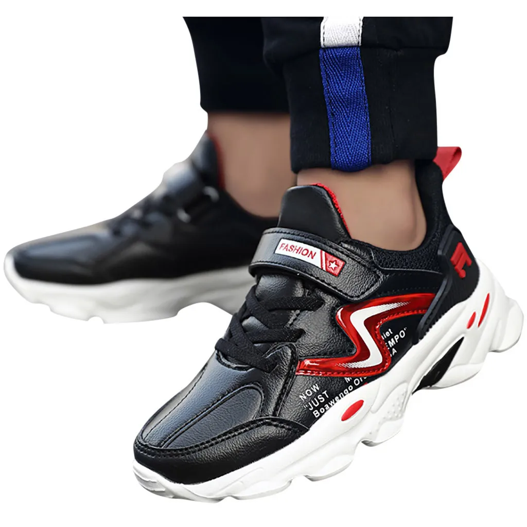 Черный Детская обувь; повседневные кроссовки для мальчиков; Новинка; Zapatos; удобная камуфляжная повседневная обувь на плоской подошве; Детские кроссовки; модная детская обувь - Цвет: Черный