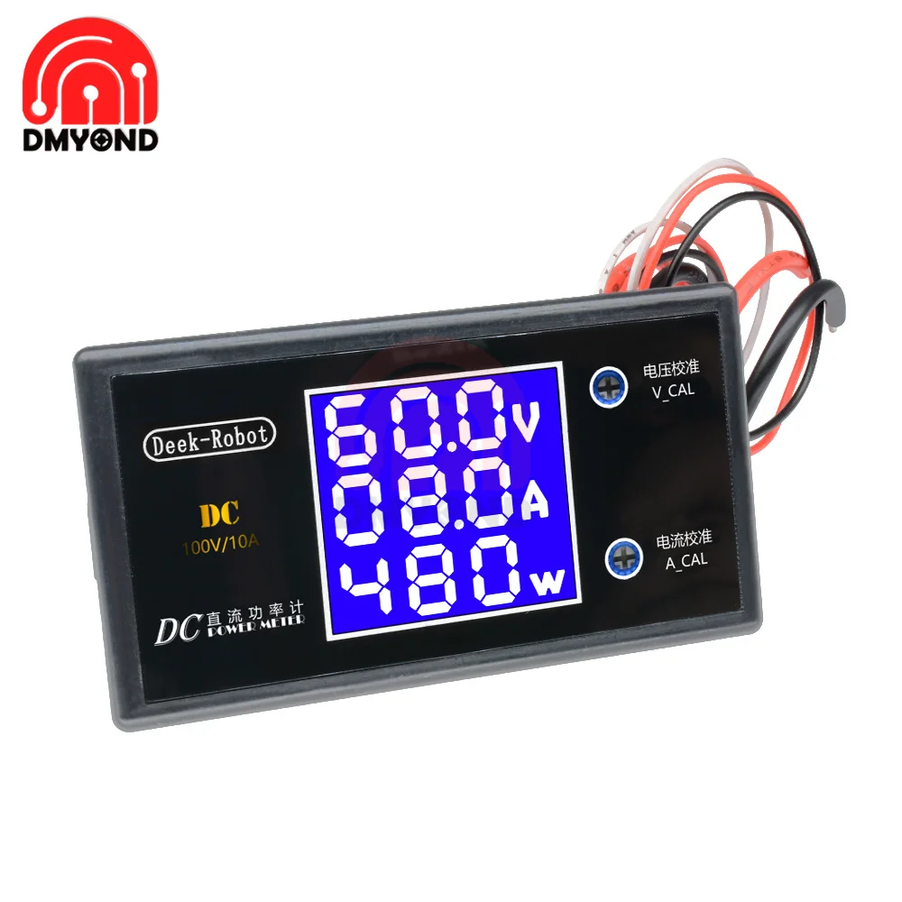Voltm tre Num rique Dc 0 100v 5a 10a 250w 1000w Lcd Amp rem tre 