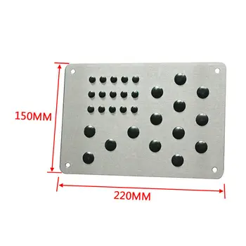 

Foot Car Floor Mat Pedal Pad Universal Aluminum Car Floor High quality