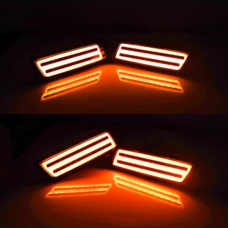 Amber LED Bumper Side Marker Light For Volkswagen 2006-2009 MK5 Golf/GTI Rabbit,