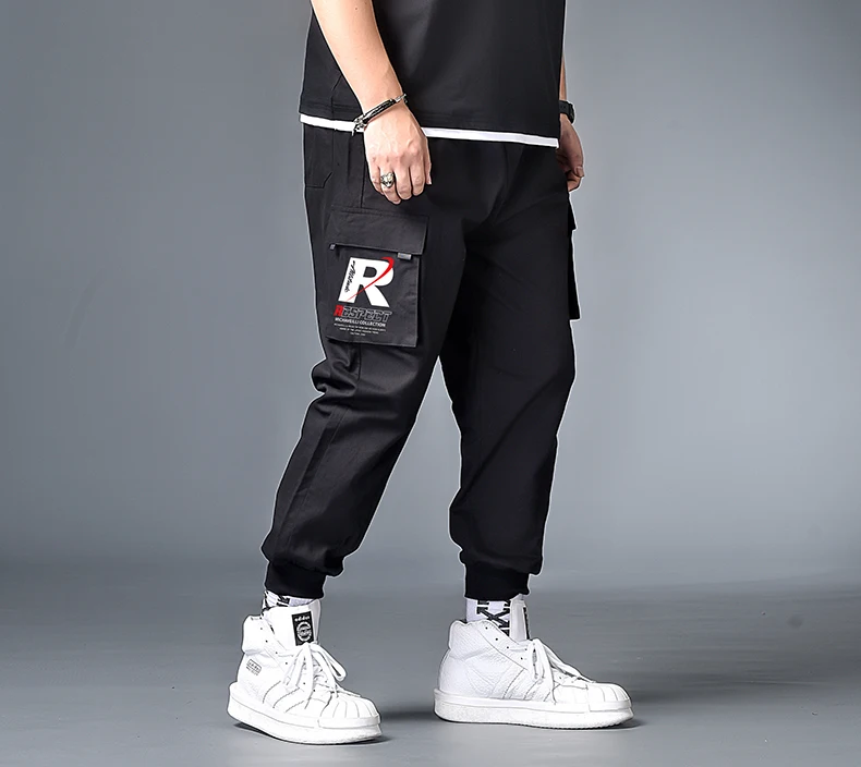 

7XL 6XL 5XL XXXXL Plus Streetwear Black Harem Pants Men Elastic Waist Punk Pants Casual Slim Jogger Pants Men Hip Hop Trousers