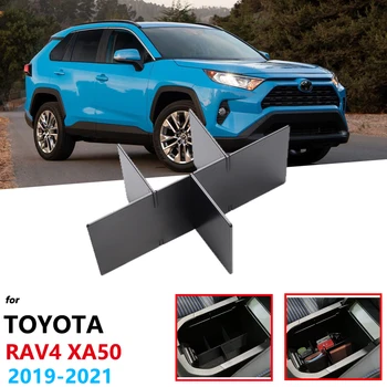 

Car Organizer Accessories for Toyota RAV4 XA50 2019 2020 RAV 4 Armrest Box Storage Interval Stowing Tidying Sorting Partition