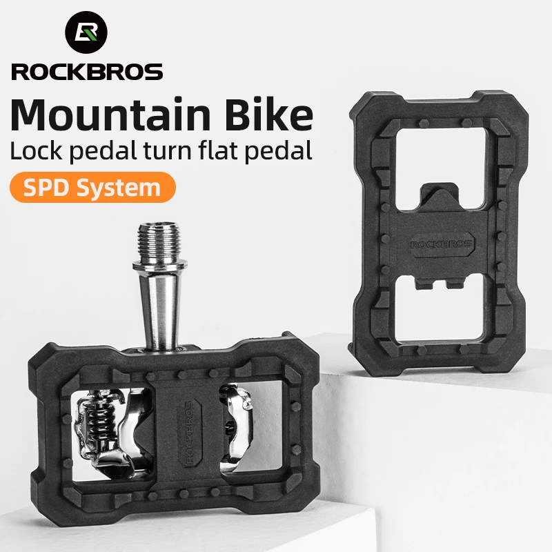 ROCKBROS Flat pedal adapter Clipless Platform Adapter Pedal for Shimano