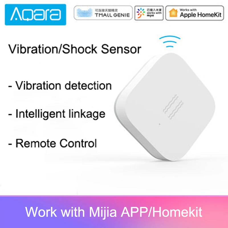 Original Aqara mijia aqara vibration / shock sensor Built In Gyro Motion sensor ,For mi home app ,International Edition afbeelding