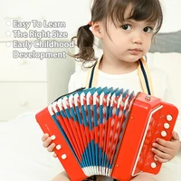 Kids Accordion Musical Toy Mini Accordion Musical Instrument Toddlers Beginners Teaching Gift Early Eduction Toy For Girls Boys 2