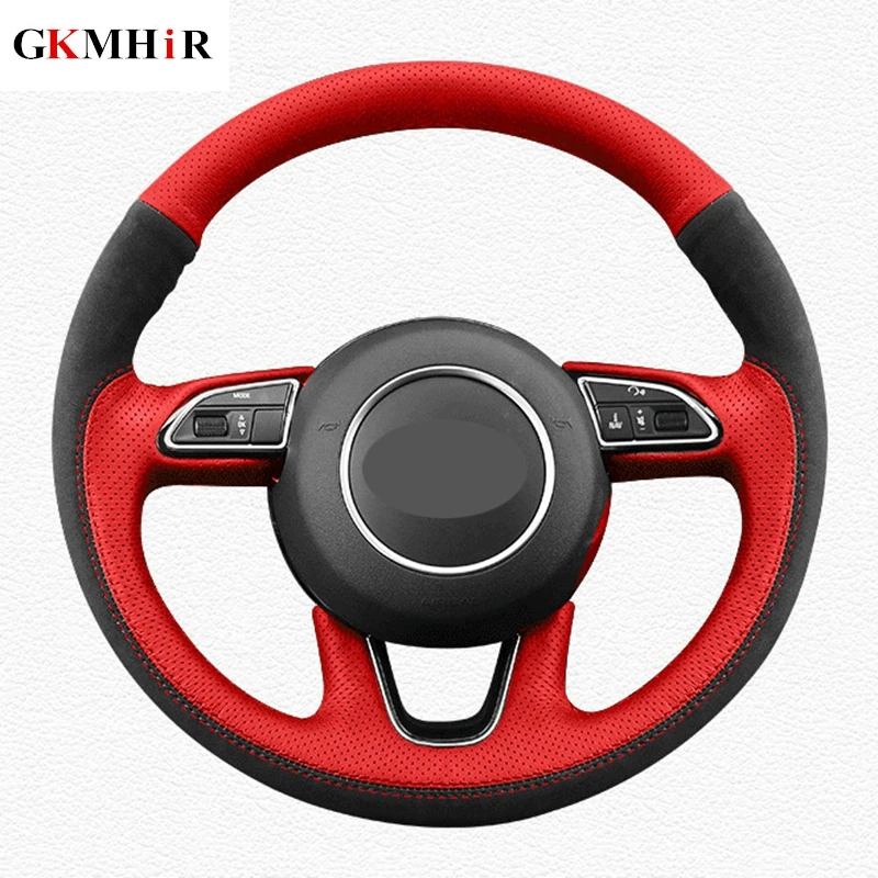 Черные замшевые чехлы рулевого колеса автомобиля сделай сам из натуральной кожи