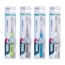 4 упаковки) Высококачественная зубная щетка мягкая меховая Защита окружающей среды спиральная Чистка полости рта отбеливающая зубная щетка защита десен