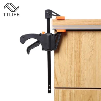

TTLIFE 4 X 103mm Jaws Ratchet Trigger/G/Speed Clamps Woodworking Carpentry DIY Home Plastic and Steel Metal Clamps Hardware