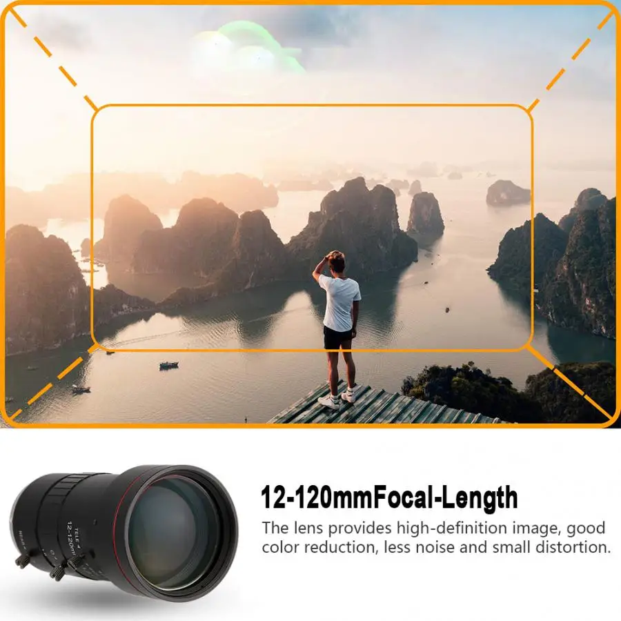 3MP 12-120 мм фокусное расстояние CCTV HD ручной объектив для камеры видеонаблюдения
