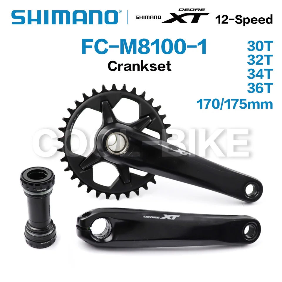 SHIMANO DEROE XT FC M8100 коленчатый набор 12-Speed 30T 32T 34T 36T 170 мм 175 FC-M8100-1 | Спорт и развлечения