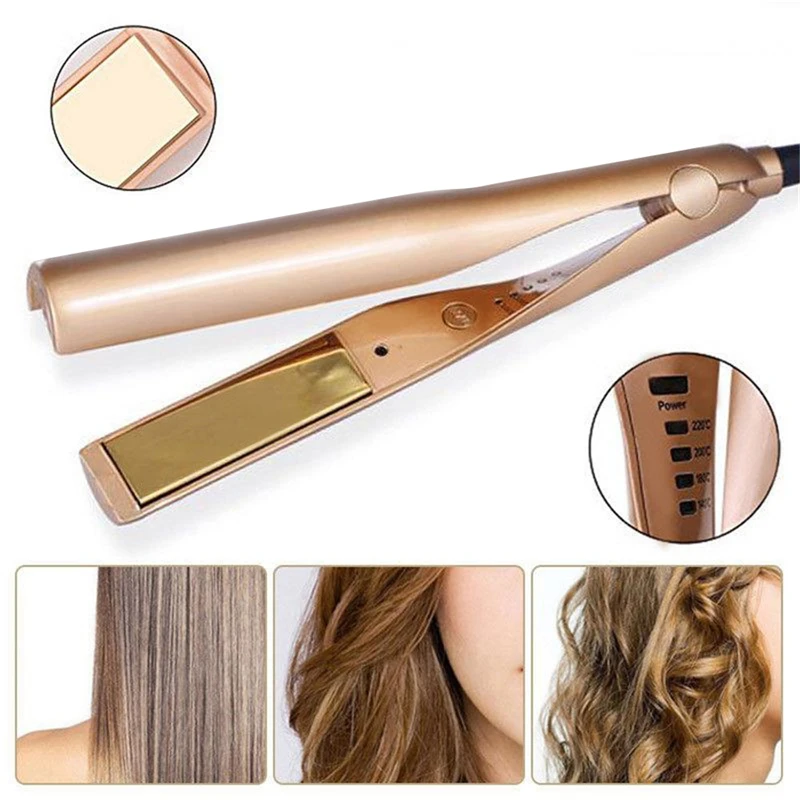 

2 In 1 Twist Hair Curling & Straightening Iron Hair Straightener Hair Curler Wet & Dry Flat Iron Hair Style Hair Styling Tools