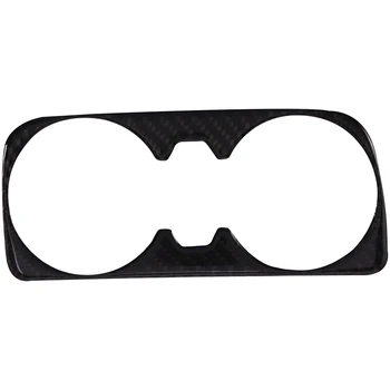 

New Carbon Fiber Water Cup Holder Cover Trim Fit for New Q7 2016-2019
