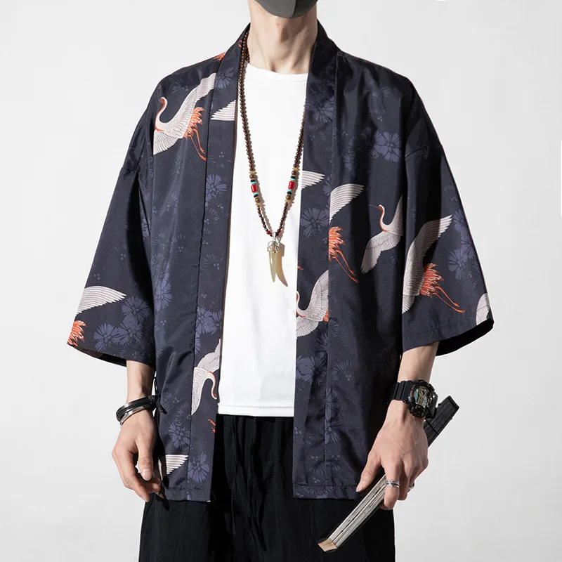 Japanese Kimono Japanese Kimono Cardigan Japanese Kimono Shirt Traditional Print Cardigan Couple Kimonos Japanese Kimono