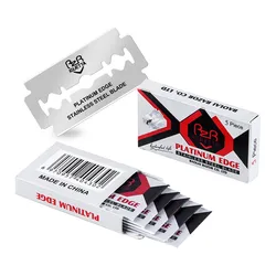 5pcs/ Pack Safety Stainless Steel Razor Blades for Men and Women Sharp Double Edge Suitable for All Standard Double-Edged Razors