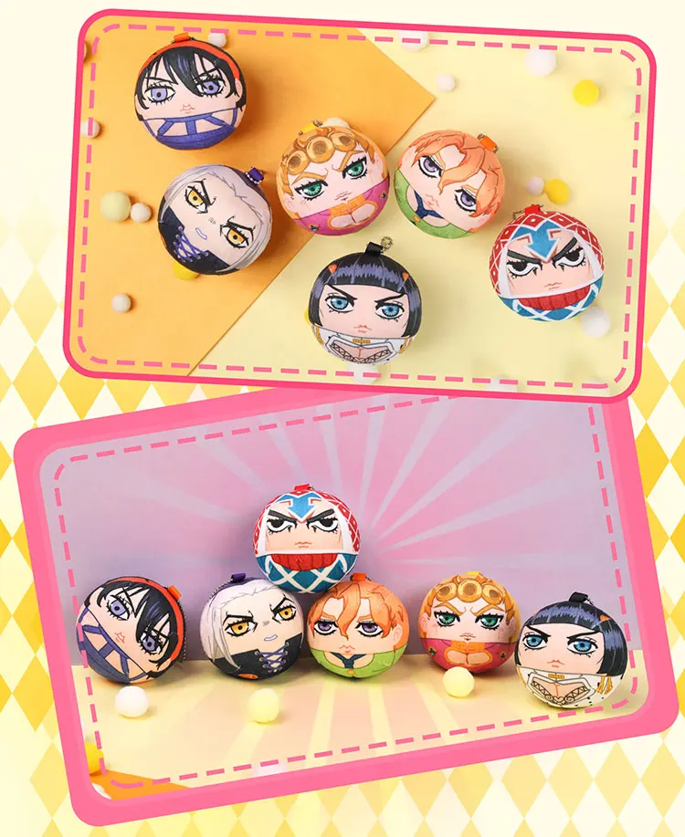 Япония JoJo невероятное приключение Золотой ветер Giorno Narancia Mista Bruno Bucciarati Джо Бана кулон кукла-брелок для ключей кольцо для ключей