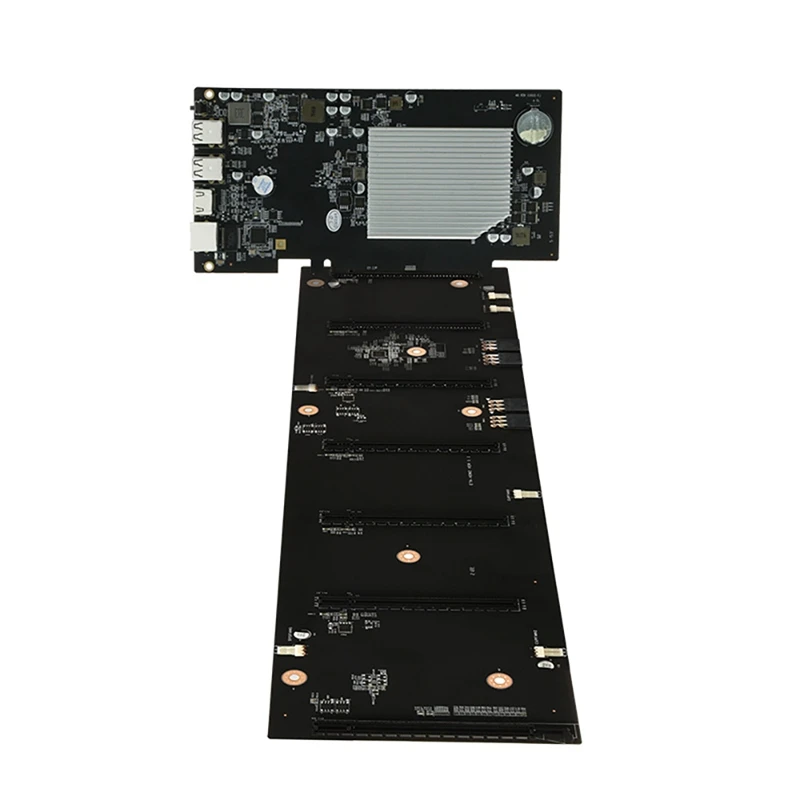 Оригинальная материнская плата для майнинга BTC 6 карт PCIE X16 слот графической карты