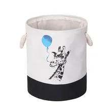 35*40cm Baby Cot Bed Hanging Large Capacity Folding Laundry Basket Round Storage Bin Bag Clothes Toy Holder Bucket Organizer