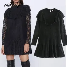 Осень, английское Простое Элегантное Каскадное мини платье, Женское Платье vestidos de fiesta de noche, вечернее платье, Женский блейзер