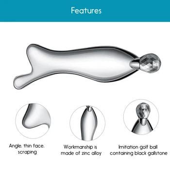 

Titanium Alloy Face Lift Tool Fashion V Shape Massage Face Massager