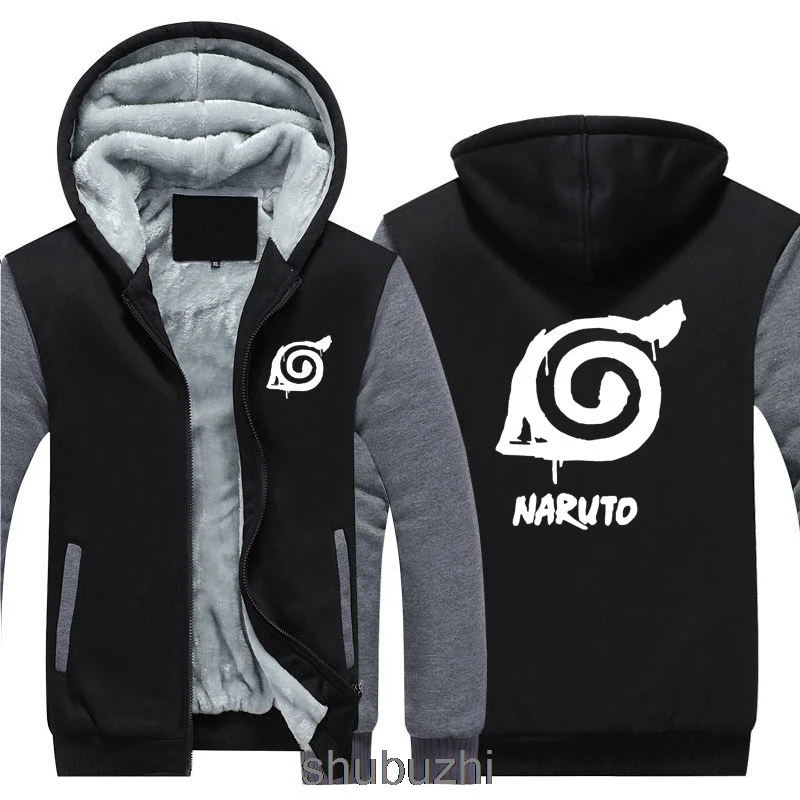 Наруто Толстовка аниме SASUKE Косплей куртка с Наруто для Мужчин Утолщаются молнии светящиеся кофты США ЕС размер плюс размер