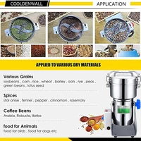 800G Herb Grinder Coffee Machine Grain Spices Mill Medicine Wheat Mixer Dry Food Grinder Big Capacity Stainless Steel 2