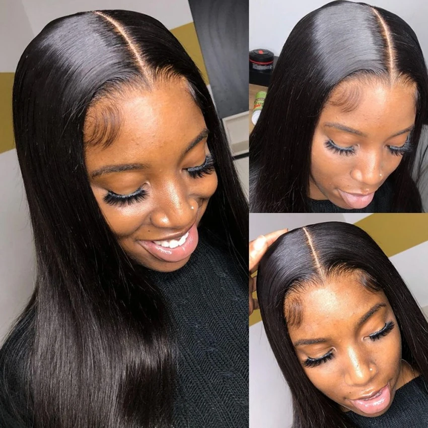 Straight 5x5 6x6 HD Lace Closure Human Hair 13x6 13x4 HD Transparent Lace Frontal Closure Only Transparet Lemoda Remy Hair