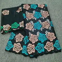 Высокое качество французское кружево в нигерийском стиле кружевная африканская кружевная ткань для вечерние платья 901-2