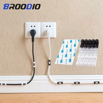 

Wire Cable Clips Adhesive Organizer Desktop & Workstation Clips Cord Management Holder USB Charging Data Line Cable Winder Fixer