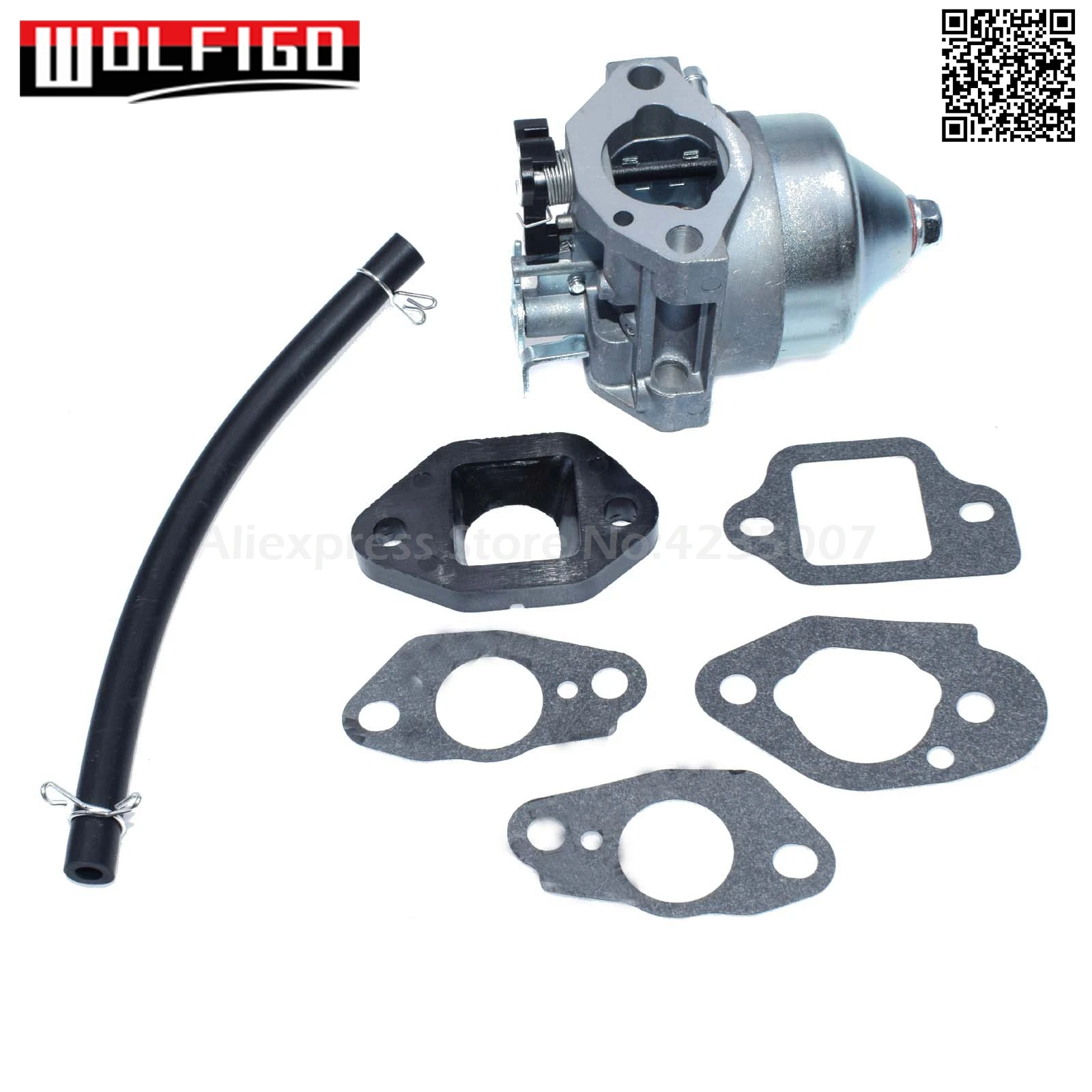 WOLFIGO карбюратор и Комплект прокладок для Honda Для GCV135 GCV160 GCV190 16221-883-800,16212-ZL8-000, 16228-ZL8-000, 16100-Z0L-853