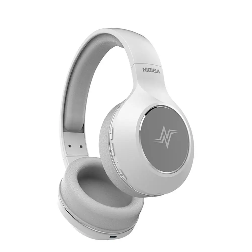 Mosunx M60 Bluetooth 5,0 наушники стерео наушники Сабвуфер наушники микрофон 22H время воспроизведения Hi-Fi беспроводной головной убор 9 - Цвет: Белый