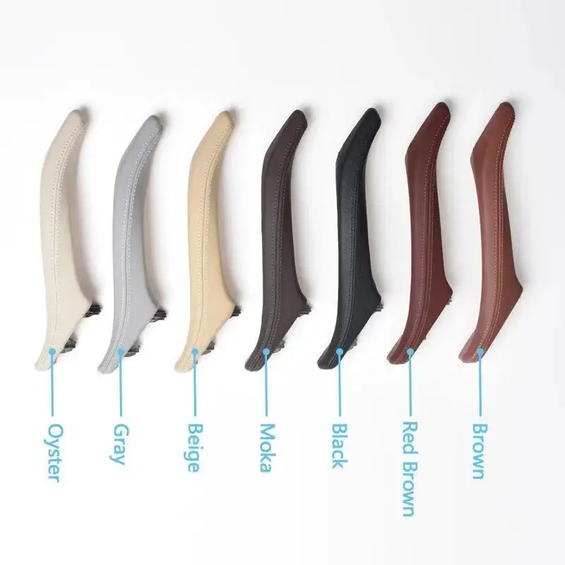 Inner door handle for bmw f10 f11 amaster drive handle free leather left rudder version door handle pull trim cover