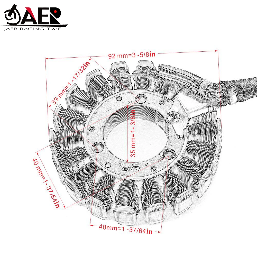 JAER мотоцикл генератор статора катушки для Suzuki DR200SE 1996-2013 DR125SE 1994-2002 32101-42A40 32101-42A30
