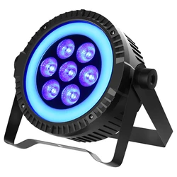 Youken eyeshot 7 + 48 smd lâmpada de pixel tingido rgbw 4 em 1 fase par luz dmx/som ativado iluminação de lavagem led para dj disco club