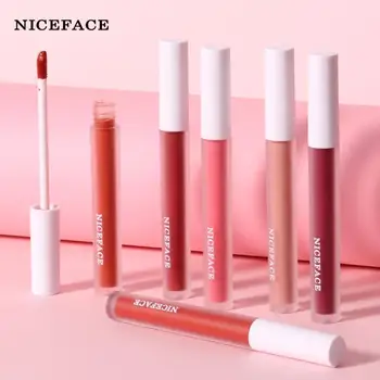 

NICEFACE 12 Color Natural Long Lasting No Fading Non-stick Velvet Matte Lip Gloss Liquid Lipstick Cream Lip Tint MakeUp TSLM1
