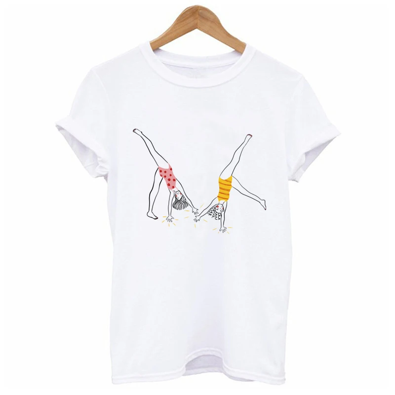 

Short Sleeve Round Neck Unisex Custom Printed Women T-Shirts Custom Color Printing Clothes Cartoon T-shirt 3XL Size