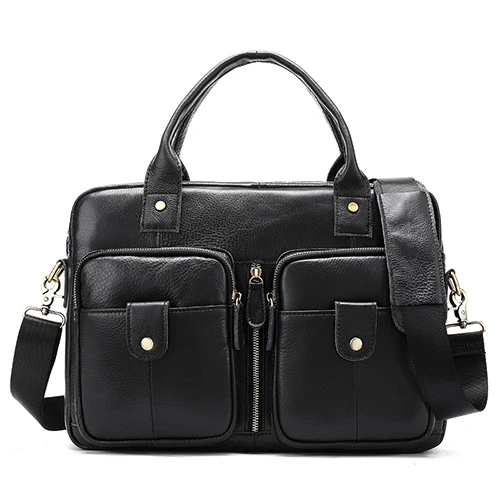 8539black Mva мужская сумка-мессенджер из натуральной кожи, портфель, мужские сумки, деловая сумка на плечо для мужчин ts, портфель для офисного ноутбука 8539 - Color: 8539black