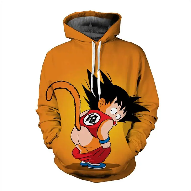 

2020 Fall Men's Hoodie 3d Printing Dragon Ball Cartoon Saiyan Hoodie Pullover Fashion Sweatshirt Men's Long Sleeve Street Hoodie