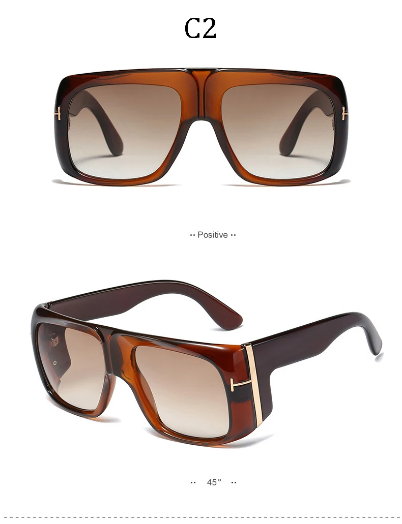 Новые мужские Роскошные брендовые дизайнерские Винтажные Солнцезащитные очки с градиентными линзами в стиле панк