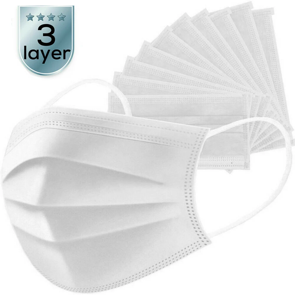 

Anti-Pollution 3 Laye Mask dust protection Masks Disposable Face Masks Elastic Ear Loop Disposable Dust Filter Safety Mask