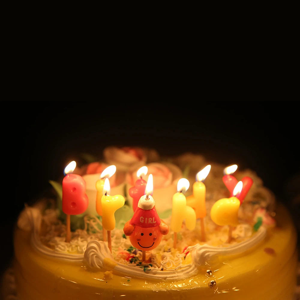 Bougies Joyeux Anniversaire 3 Stye Colorees Decorations De Patisserie Gateau D Anniversaire Au Design De Dessin Anime Fete De Joyeux Anniversaire Aliexpress