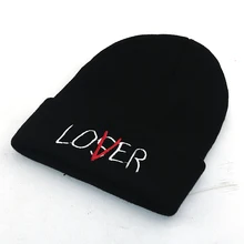 Вышивка LOVER LOSER hat хлопковые гибкие мягкие вязаные шапки для осени и зимы Cheapu модная Лыжная Шапочка высокого качества