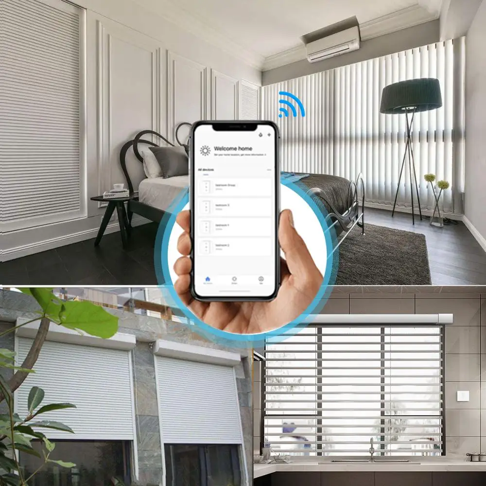 Tuya Smart Life WiFi переключатель для штор Электрический мотор для штор жалюзи рольставни работает с Alexa и Google Home умный дом