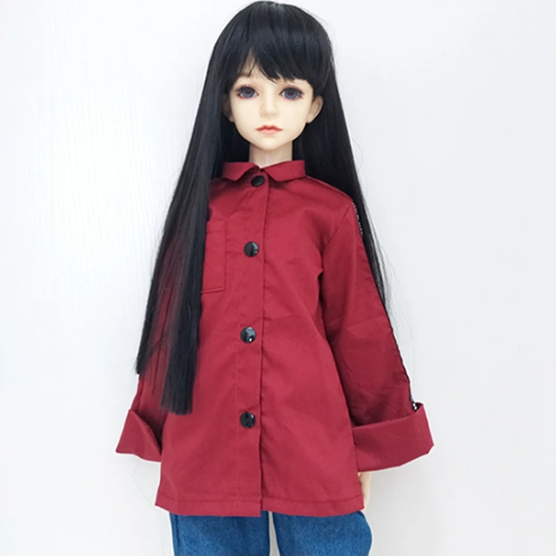 Кукольная одежда модная длинная рубашка 1/3 1/4 1/6 BJD SD мягкого плюша; аксессуары для куклы игрушка для детей платье ручной работы Одежда для куклы, ежедневная Костюмы игрушки