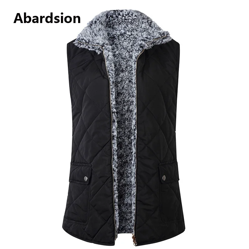 Abardsion, женский жилет, пальто, Осень-зима, теплый жилет,, женский жакет без рукавов, Повседневный, двухсторонний, Леопардовый, шерпа, жилет