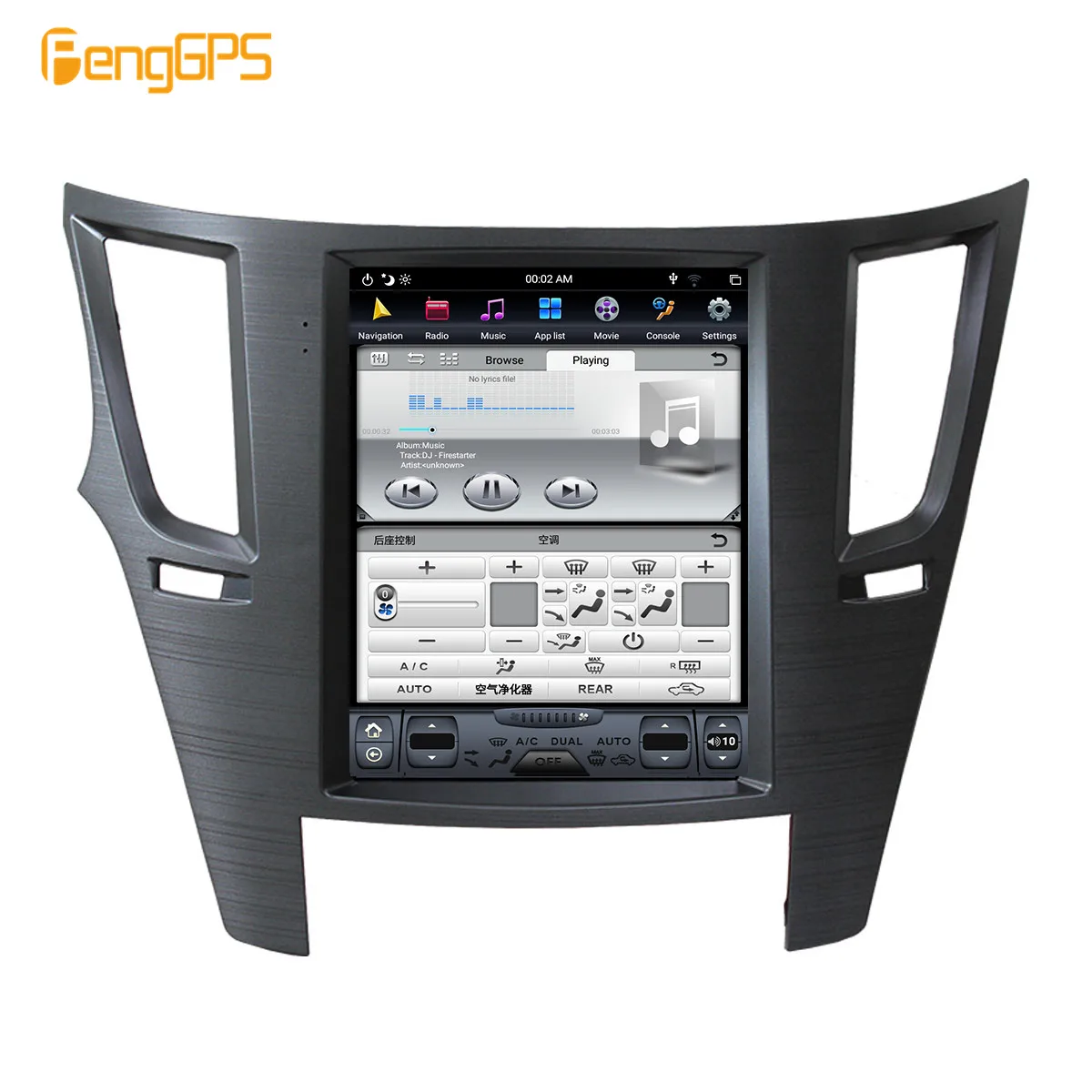 Sale 4+64  Android 8.1 Tesla style vertical screen Car GPS Navigation For Subaru Legacy Outback 2009-2014 headunit stereo multimedia 5