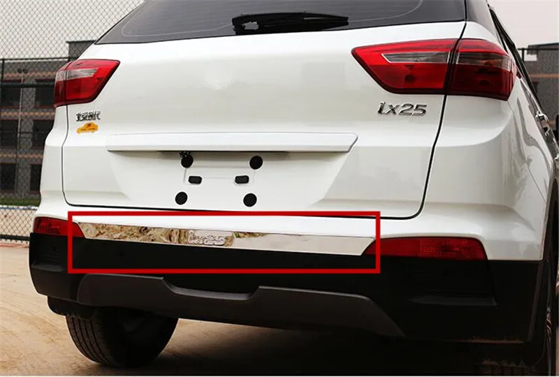 Автомобильный 304 из нержавеющей стали, накладка на задний бампер для hyundai IX25, автомобильный Стайлинг